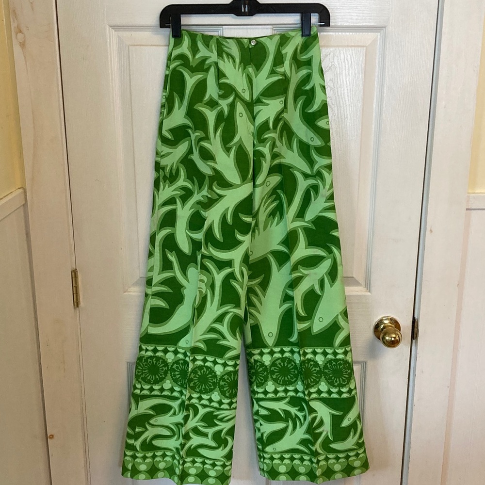 VTG 60-70s Patterned Wide Leg Pants